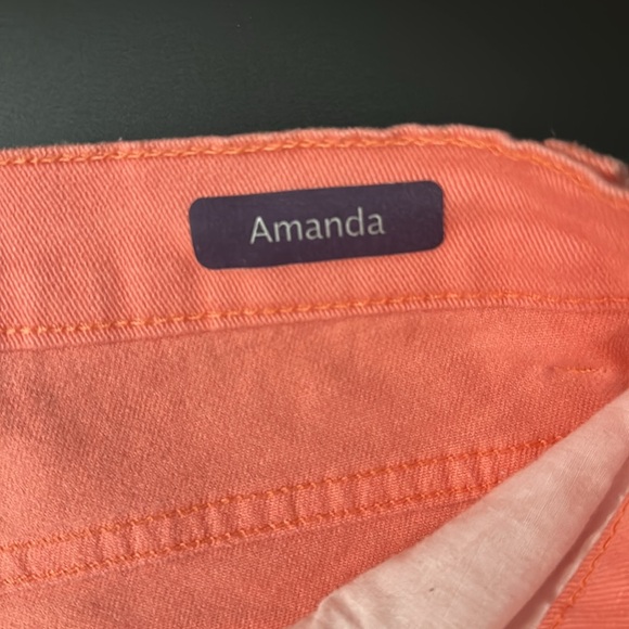 Orange Gloria Vanderbilt Amanda Jeans—Size 8 Short - Picture 5 of 8